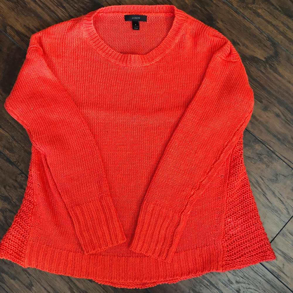 J.Crew 100% Knited Linen Sweater Loose Knit Size Small
